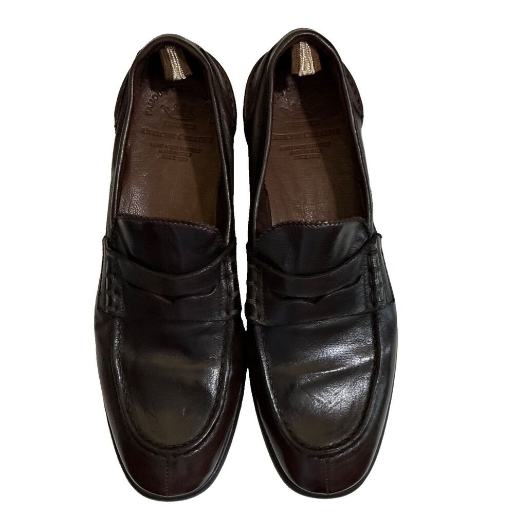 Officine Creative Men’s Penny Loafers EU 41 Dark Brown Leather Made in Italy